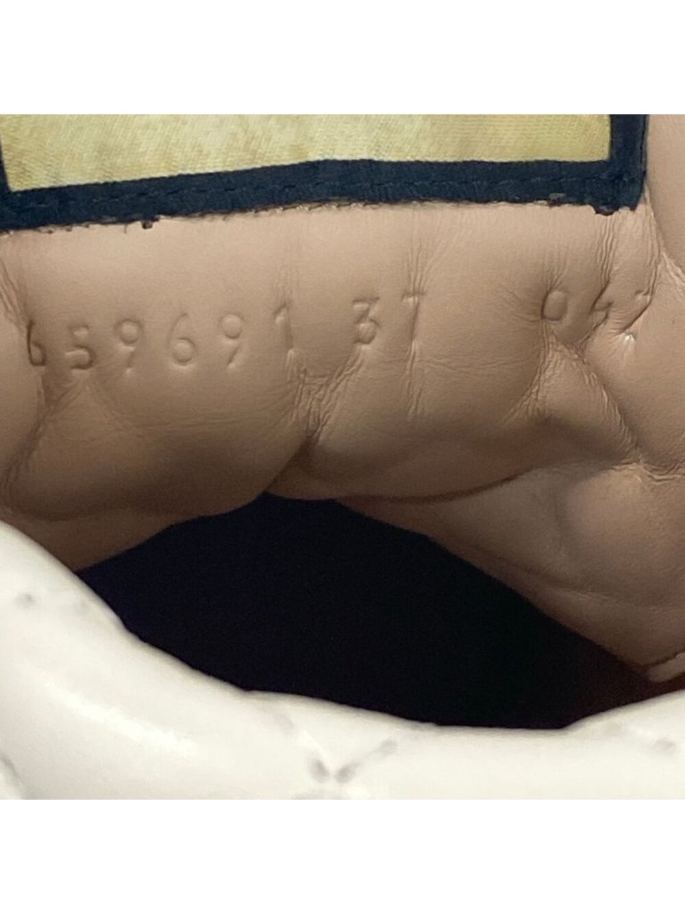 Gucci Short Boots 37 GG Supreme White Light Brown Multi Leather - Picture 6 of 8